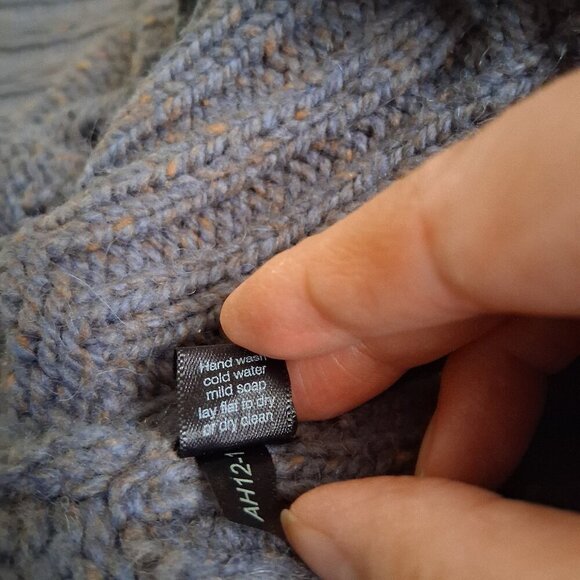 Peruvian Connection Women's M/L Gray Knit Wool Alpaca Blend Cocoon Open Sweater - Picture 7 of 10